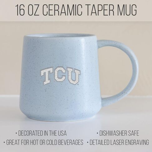 Rico Industries NCAA Purdue Boilermakers Sand 16oz Ceramic Taper Mug in Saudi Arabia