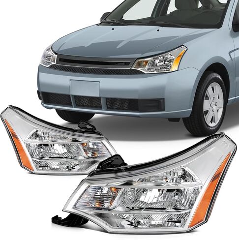 SCITOO Headlight Assembly Fits For 2008-2011 for Ford Focus Headlamp Driver and Passenger Side in Saudi Arabia