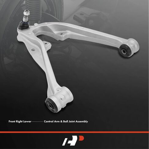 A-Premium Front Right Lower Control Arm, with Ball Joint & Bushing, Compatible with Chevy & GMC & Cadillac - 2014-2020 - Silverado Tahoe Suburban Sierra Yukon (XL) Escalade (ESV), 4WD Only in Saudi Arabia