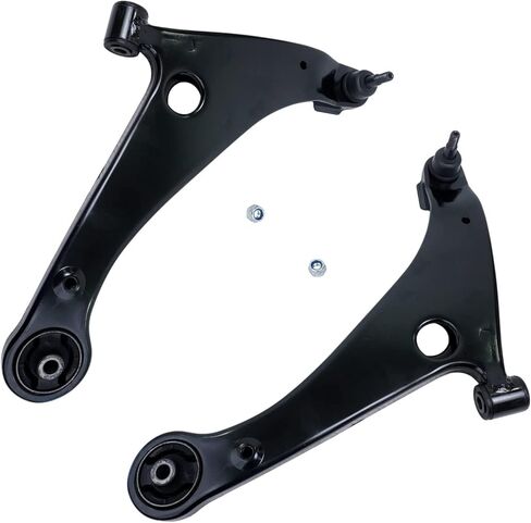Detroit Axle - Front 10pc Control Arms Kit for 06-12 Mitsubishi Eclipse, 04-12 Galant, 2 Lower Control Arms w/Ball Joints 2 Sway Bars 4 Tie Rods 2 Boots 2006 2007 2008 2009 2010 2011 2012 Replacement in Saudi Arabia