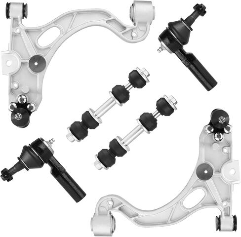 Front Lower Control Arms Suspension Kit Fit for 1998-2005 Buick Park Avenue 1999-2004 Cadillac Seville 2000-2005 DeVille Pontiac Bonneville Lesabre 2001-2003 Oldsmobile Aurora k620291 k620292-6pcs in Saudi Arabia