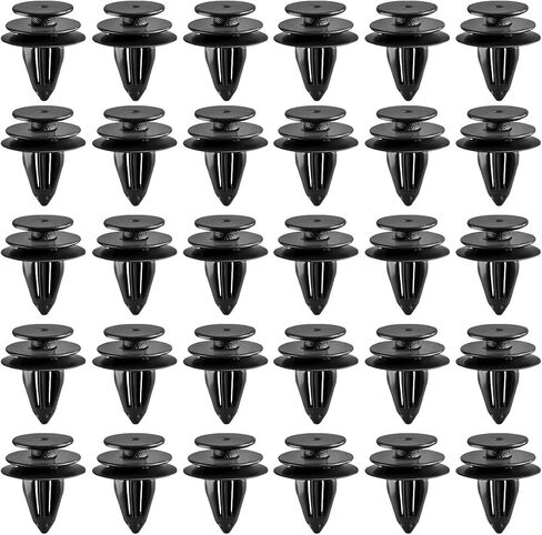 30PCS Car Door Trim Panel Clip Retainer Clip ، OEM#11519031 Auto Door Panel Clamps ، مقاطع مثبتات جسم السيارة متوافقة مع Chevy Hummer Cadillac (Black) in Kuwait
