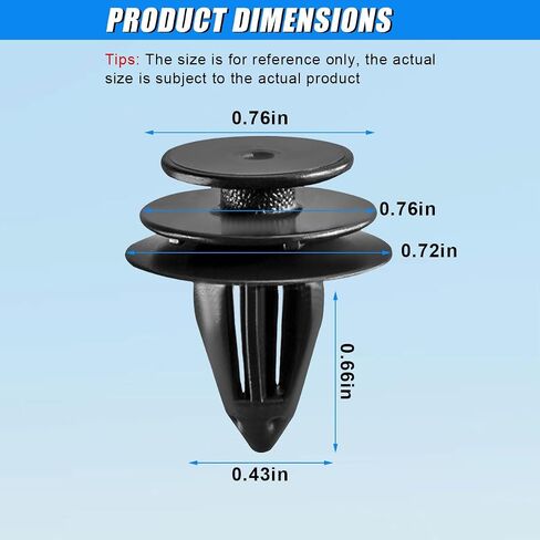 30PCS Car Door Trim Panel Clip Retainer Clip ، OEM#11519031 Auto Door Panel Clamps ، مقاطع مثبتات جسم السيارة متوافقة مع Chevy Hummer Cadillac (Black) in Kuwait