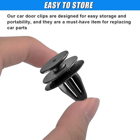 30PCS Car Door Trim Panel Clip Retainer Clip ، OEM#11519031 Auto Door Panel Clamps ، مقاطع مثبتات جسم السيارة متوافقة مع Chevy Hummer Cadillac (Black) in Kuwait