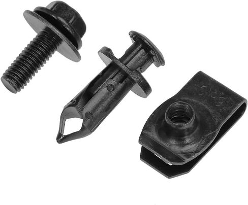 28PCS Engine Splash Shield Body Bolts Bumper Fender Bumper Clips Rivets Fastener Rivet Clips Replacement for Infiniti G35 G37 FX35 FX45 EX35 Nissan 370Z 350Z in Saudi Arabia