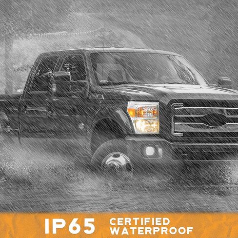 Headlights Assembly for 2011 2012 2013 2014 2015 2016 Ford F250 F350 F450 F550 Super Duty, Compatible with 2011-2016 F250 Headlamp Replacement Headlight Chrome Housing Amber Reflector in Saudi Arabia