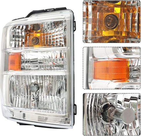استبدال مجموعة المصابيح الأمامية Munirater للفترة 2008-2014 E150 E250 E350 E450 Superduty Right-MASEDER SADED FO2503249 in Saudi Arabia