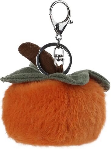 Apricot Lamb Cute Toys Plush Orange Persimmon Stuffed Fruit Soft Keychain for Kids Bag, Purse, Backpack, Handbag (4 Inches) in Saudi Arabia