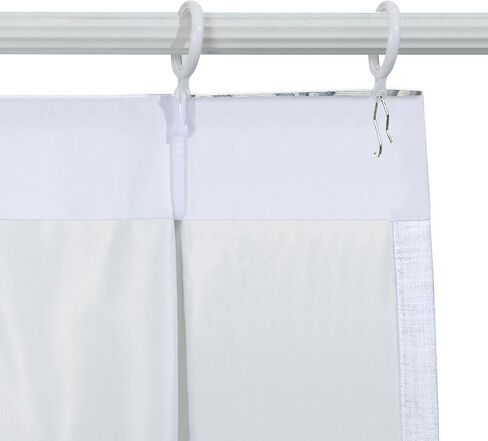 Embroidery Trim Linen Pinch Pleated Curtains, Gorgeous Window Panels with Light Filtering Lining for Living Rooms and Bedrooms. (2 Panels,Snow White V1,40Wx88L) in Saudi Arabia