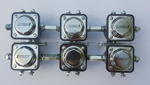 solenoids set of 6 with coupling nuts Included low rider & more USA MADE in Saudi Arabia