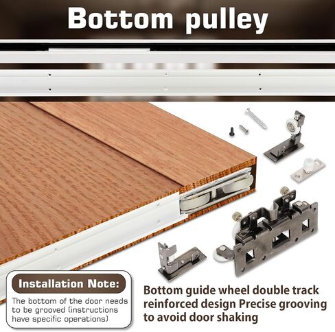 𝑵𝒆𝒘 39 in Concealed Sliding Barn Door Hardware Kit with Soft Close Mechanism，Wall Mount Hidden Sliding Door Hardware，for 32-39 in Door Width (NO Door) in Saudi Arabia