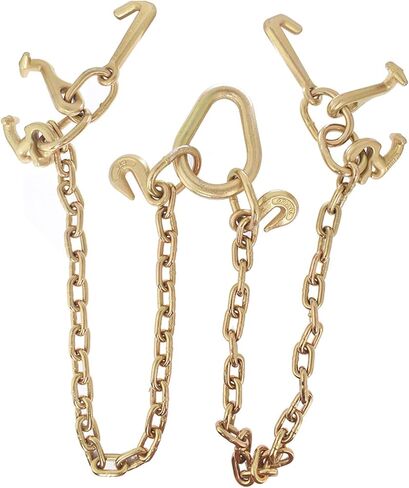70 Chain Tow Chain Grade V-Bridle with RJT Cluster Hooks Tow Truck Winch Cable Pull Wrecker 5/16 Short Pitch Chain in Saudi Arabia