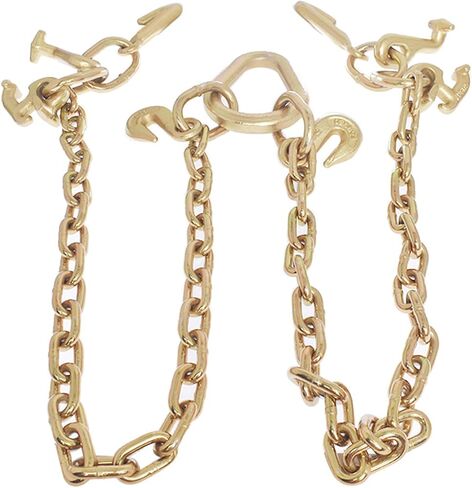 70 Chain Tow Chain Grade V-Bridle with RJT Cluster Hooks Tow Truck Winch Cable Pull Wrecker 5/16 Short Pitch Chain in Saudi Arabia