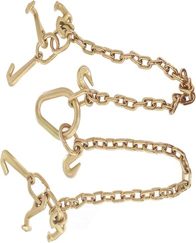 70 Chain Tow Chain Grade V-Bridle with RJT Cluster Hooks Tow Truck Winch Cable Pull Wrecker 5/16 Short Pitch Chain in Saudi Arabia