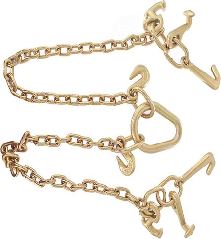70 Chain Tow Chain Grade V-Bridle with RJT Cluster Hooks Tow Truck Winch Cable Pull Wrecker 5/16 Short Pitch Chain in Saudi Arabia
