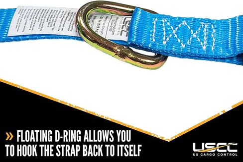 تحكم في الشحن الأمريكي J Hook Ratchet Strap 1 "× 20 '، أحزمة السقاطة 1 بوصة مع حلقات J-Hooks & D مزدوجة ، و 1320 رطلاً قوة كسر ، وربط الشحن متعدد الاستخدامات لشاحنات الالتقاط ، والمقطورات ، والمزيد in Kuwait