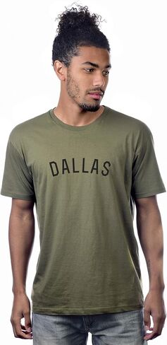 Daxton Premium Basic Crew Neck Short Sleeve Tshirt Cities Dallas Letter in Saudi Arabia