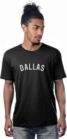 Daxton Premium Basic Crew Neck Short Sleeve Tshirt Cities Dallas Letter in Saudi Arabia