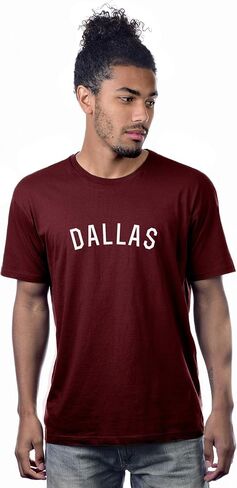 Daxton Premium Basic Crew Neck Short Sleeve Tshirt Cities Dallas Letter in Saudi Arabia
