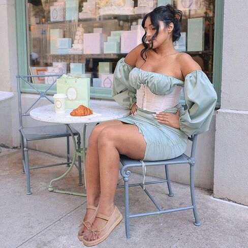 AMINUGAL Raffia Ballet Flats Shoes for Women Dressy Comfortable Woven Straw Women's Flats with Elastic Strap Mesh Flats Bows Raffia Mary Jane Flats Women Ballerina Flats for Women in Kuwait