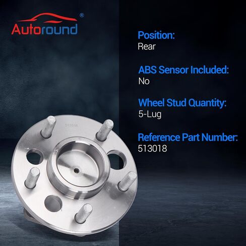 Autoround 513018 محمل العجلات الخلفية وتجميع المحور المناسب لتشيفي بويك كاديلاك بونتياك أولدزموبيل - إمبالا لاكروس ليزابري جراند ريجال ديفي ديفيني مونت كارلو بونفيل ، 5 سنوات ، مجموعة من 2 in Saudi Arabia