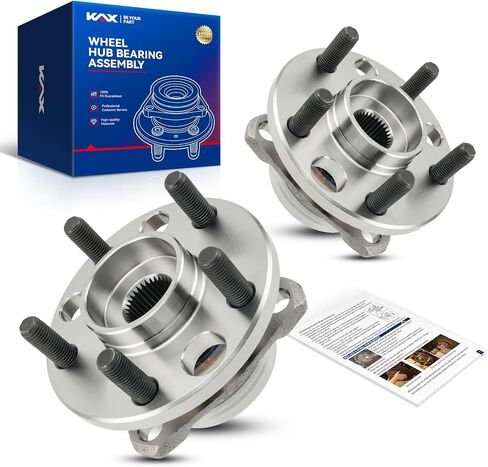 KAX 513017K 2PCS HUB Front Wheel محمل متوافق مع 1984-2005 Cavalier ، 1995-2005 Sunfire ، 1985-1998 Grand Am ، 1987-1996 Corsica ، 1986-1998 Skylark ، 1986-1994 Sunbird in Saudi Arabia