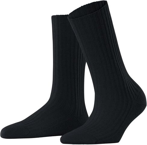 FALKE Women's Cosy Wool Boot Socks, Warming, Merino Cashmere, Crew Length, Light Stockings, Trendy Clothing, 1 Pair in Kuwait