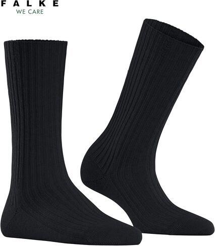 FALKE Women's Cosy Wool Boot Socks, Warming, Merino Cashmere, Crew Length, Light Stockings, Trendy Clothing, 1 Pair in Kuwait