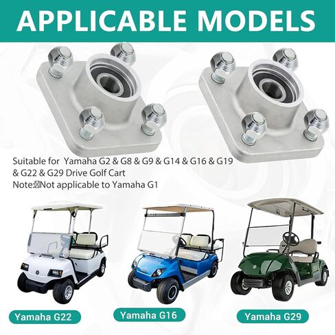 محور العجلات الأمامية للسيارة لسيارة Yamaha G2/G8/G9/G14/G16/G19/G22/G29 Drive Golf Cart ، يستبدل JG5-WF511-10-00 JG5-WF511-00 (قطعة واحدة) in Saudi Arabia