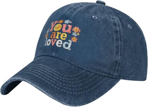 You are Loved Adjustable Classic Cowboy Baseball Cap Men Women Casual Dad Hat5 Navy Blue in Saudi Arabia