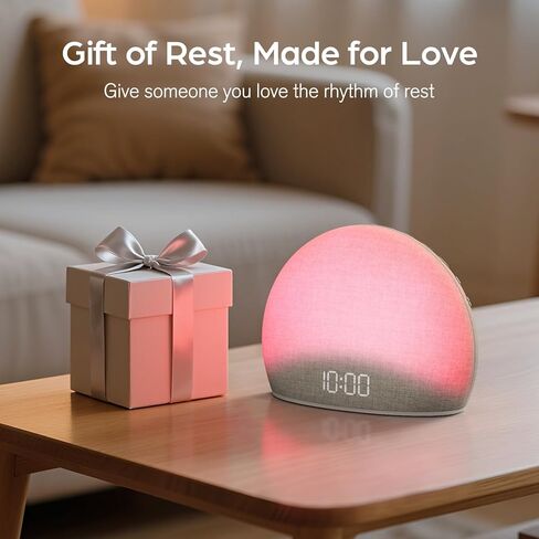 Housbay Sunrise Alarm Clock, White Noise Sound Machine, Cozy Light, Nature Sounds, Dimmable Clock, Gentle Wake Up, Regular Sleep-Wake Routine, Phone-Free Bedroom in Kuwait