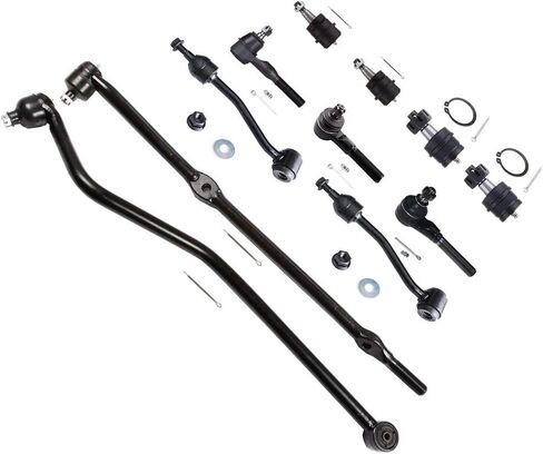 مجموعة التعليق الأمامية Scitoo 11pc لـ Jeep TJ 97-06 لجيب Wrangler 97-06 مفاصل الكرة العلوية السفلى من قضيب التعادل الداخلي نهايات شريط الترجيع الأمامي. in Saudi Arabia