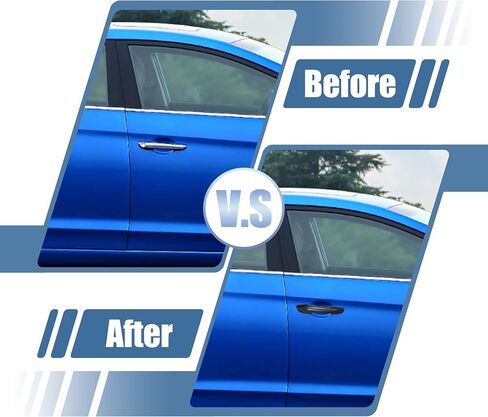 X AUTOHAUX 8pcs ABS Exterior Side Door Handle Cover Trim for Hyundai Elantra 2011-2016 Black Carbon Fiber Pattern Outer Door Handle Cover Decoration in Saudi Arabia