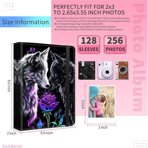 ألبوم الصور 4x6-120 صور ، غطاء جلدي بو مع شريط مرن ، صفحات PP عالية الدقة للماء للاحتفال بالذكرى السنوية العائلية ، الزرافة الملونة in Kuwait