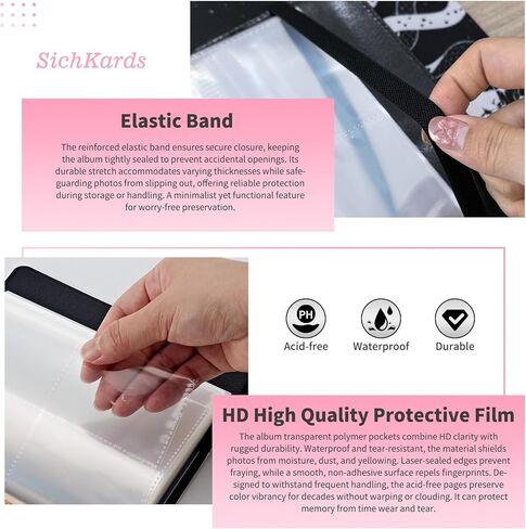 ألبوم الصور 4x6-120 صور ، غطاء جلدي بو مع شريط مرن ، صفحات PP عالية الدقة للماء للاحتفال بالذكرى السنوية العائلية ، الزرافة الملونة in Kuwait