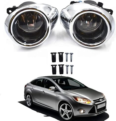 marddpair Left and Right Side Fog Lights Replacement for Focus S SE SEL Titanium 2012-2014 Clear Lens Fog Lamp with Bulbs 4F9Z15200AA CP9Z17E810C in Saudi Arabia