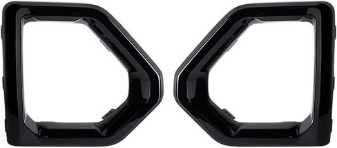 Astra Depot Pair Glossy Black Fog Light Trim Outer Bezel + Removal Tool Compatible for 2019-2022 GMC Sierra 1500 Denali SLT AT4 in Kuwait