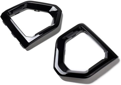 Astra Depot Pair Glossy Black Fog Light Trim Outer Bezel + Removal Tool Compatible for 2019-2022 GMC Sierra 1500 Denali SLT AT4 in Kuwait