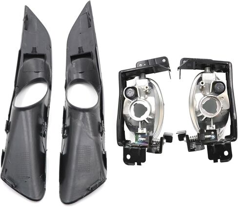 GXARTS 4PCS Black Front Bumper Fog Lamp & Cover Compatible with Honda Accord Crosstour 3.5L 2010-2012 in Saudi Arabia