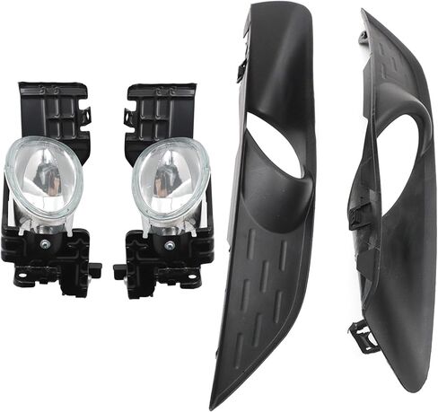 GXARTS 4PCS Black Front Bumper Fog Lamp & Cover Compatible with Honda Accord Crosstour 3.5L 2010-2012 in Saudi Arabia