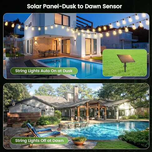 OHLUX Replacement Solar Panel - Compatible with OHLUX Solar Powered Outdoor String Lights - 1 Solar Panel, 2.5W 2600mah in Kuwait