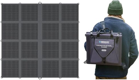 400W Portable Solar Panel, Renogy Solar Blanket N-Type Foldable Solar Panel, 25% High Efficiency, Lightweight Solar Panel Charger for Camping, RV, Marine, SUV, Off Grid Applications in Saudi Arabia