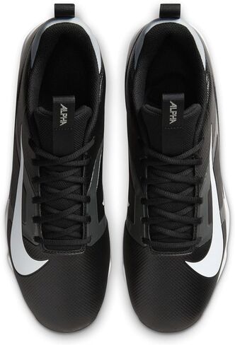 حذاء Nike Alpha Menace 4 Shark لكرة القدم (عريض) (أسود، نظام مقاسات الأحذية الأمريكية، للكبار، للرجال، رقمي، عريض، 10.5) in Saudi Arabia