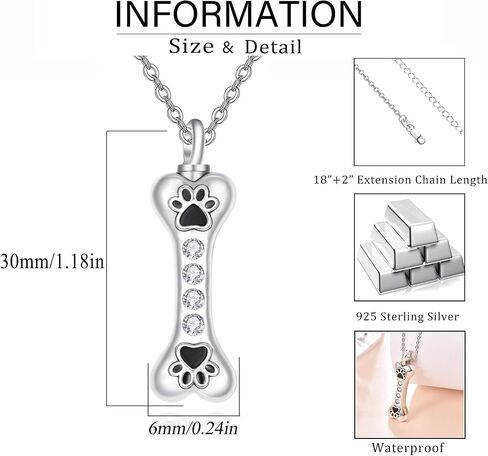 قوارب Dreamboat قلادة جرة قارورة لاردة الكلب 925 Sterling Silver Pet Paw Print Print Cremation Memorial قلادة Celtic Knot Jewelry للنساء الرجال in Saudi Arabia