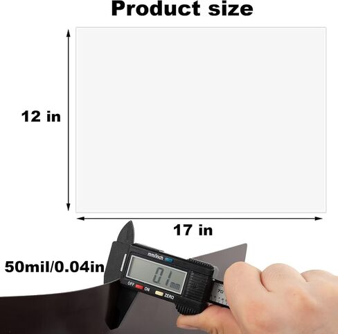 2 Pack A4 Size 8.3" x11.7" Blank Car Magnet, Magnetic Signs for Vehicles with 50 Mils, White Magnetic Sheets for Car to DIY Advertise Business and Cover Company Logo, Personalized Vehicle Magnets in Saudi Arabia