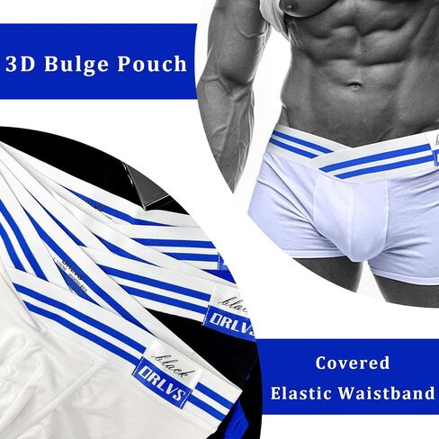 Meshal Men's Modal Boxer Briefs Ultra Soft Wide Elastic Waistband Breathable Anti-Static Man Underwear Comfort Athletic Fit in Kuwait