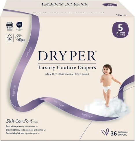 Baby Nappies - Size 3 (6-11kg / 13-24 lbs), 1 Pack (7 Nappies), Ultra Soft Nappies Super Absorption Core Disposable Baby Diapers in Saudi Arabia