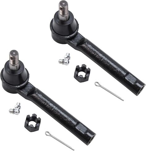 Detroit Axle - Front 2pc Tie Rods for 2004-2009 Nissan Quest, 2 Outer Tie Rod Ends 2005 2006 2007 2008 Replacement in Saudi Arabia