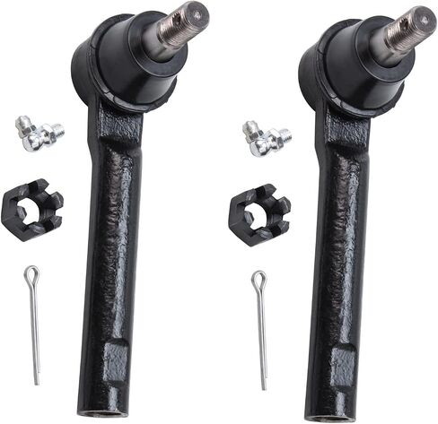 Detroit Axle - Front 2pc Tie Rods for 2004-2009 Nissan Quest, 2 Outer Tie Rod Ends 2005 2006 2007 2008 Replacement in Saudi Arabia