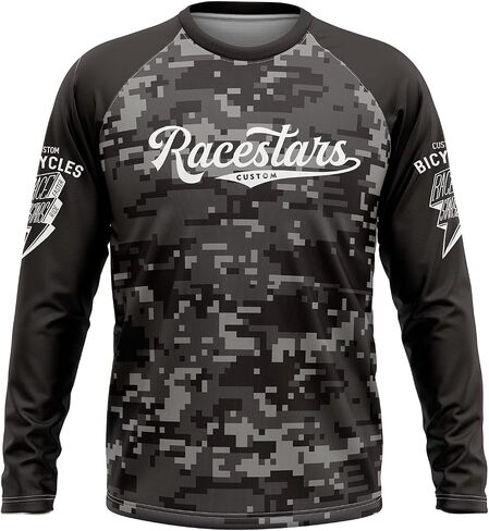 Motocross Long Sleeve Mountain Bike T-Shirt Men Cycling Jersey Anti-UV Dirt Bike ATV Enduro MTB Jersey Racewear in Kuwait